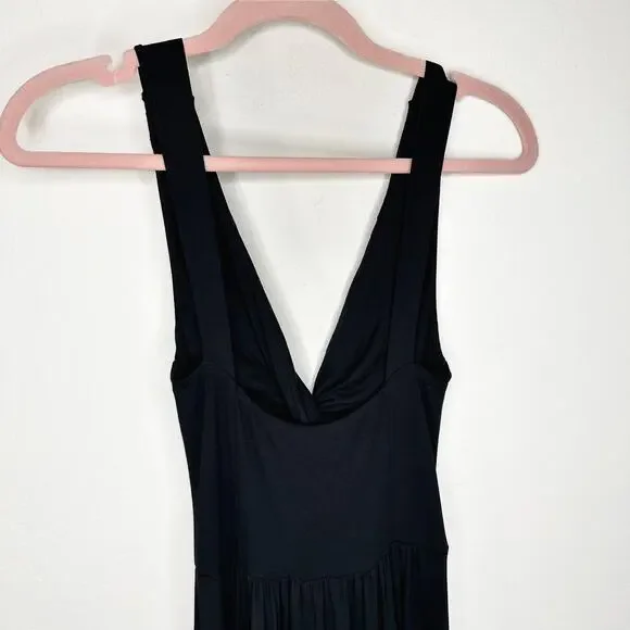 Free People Beach Harlow One Piece Deep V-Neck Knot Front Wide Leg Jumpsuit XS - Picture 11 of 14